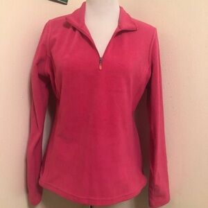 C9 by Champion Pink Zippered Polo Sweatshirt